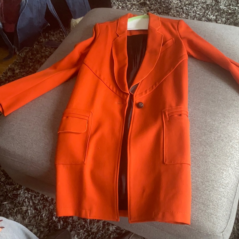 Lightly Used Orange Proenza Shoulder Coat